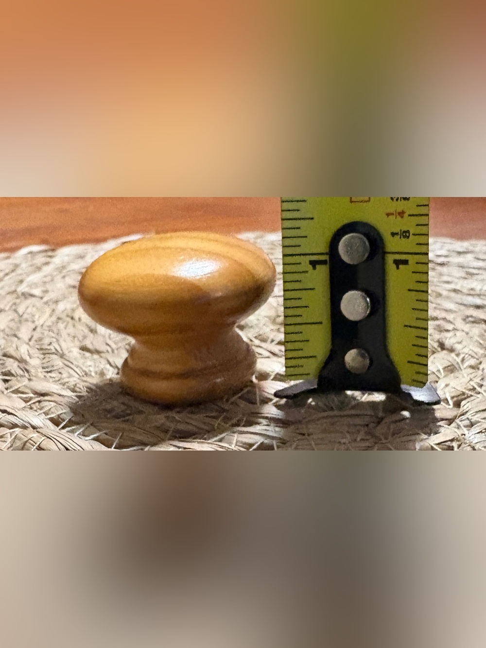 Solid Wood Cabinet Knobs Set of 8 Warm Honey Pine Drawer Pulls - Picture 6 of 8